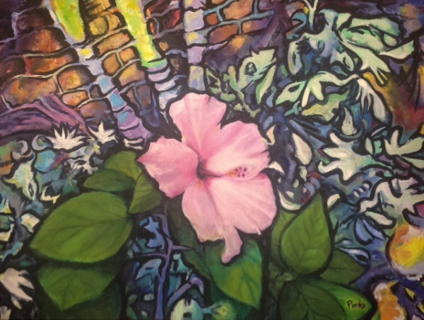 Click here to view Hibiscus And Brick by Jim Parks