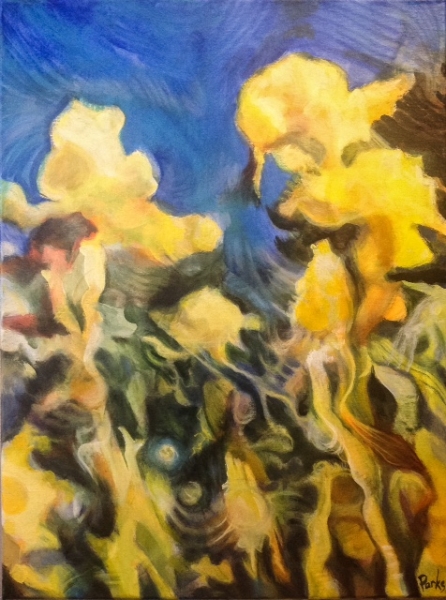 Yellow Against Blue by Jim Parks