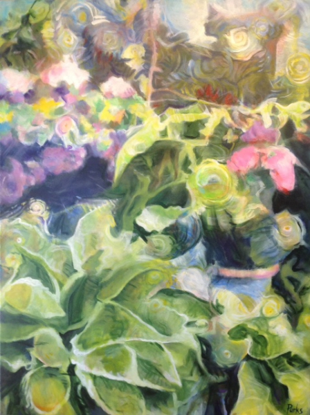 Click here to view Hostas & Blue Pot by Jim Parks