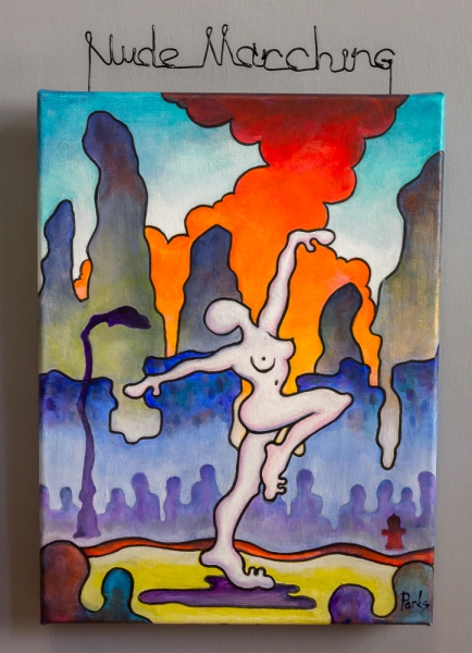 Nude Marching by Jim Parks