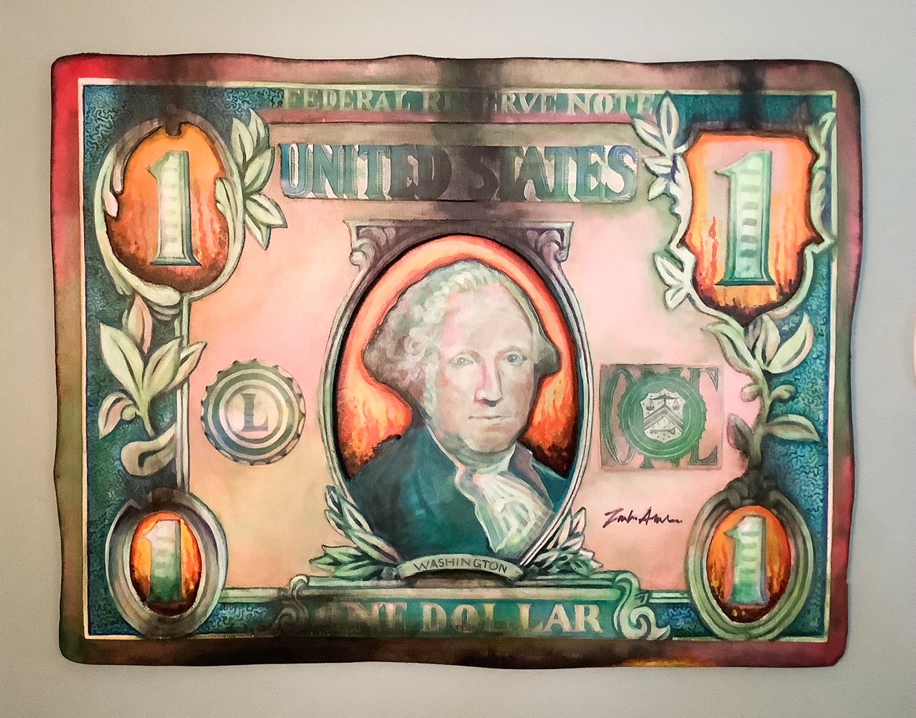 Click here to view Dollar In Flames by Jim Parks